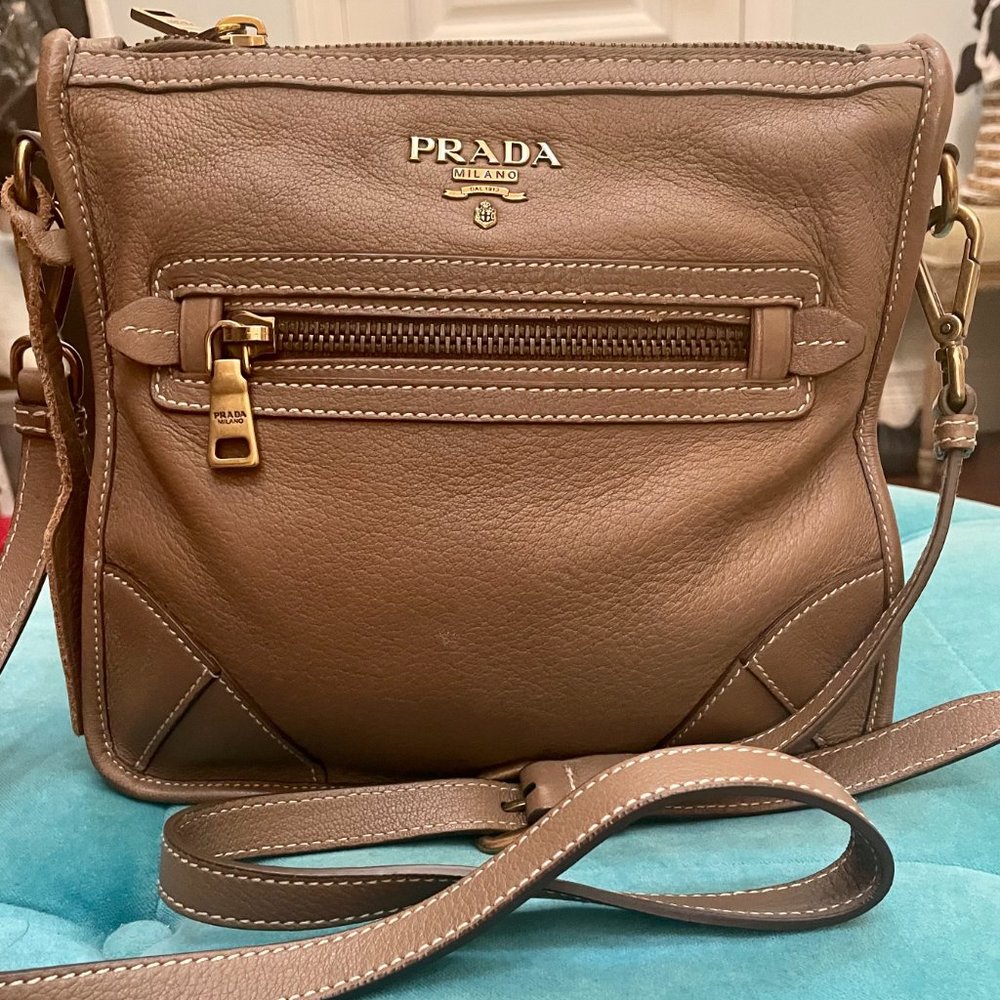 Prada Bandoliera Leather Crossbody Bag